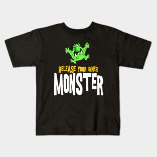 release your inner monster Kids T-Shirt